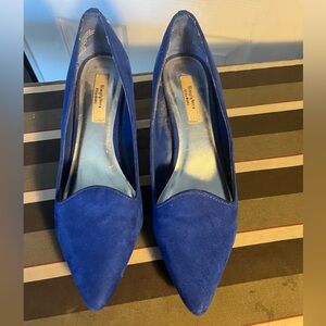 Simply Vera Wang blue suede heels size 8